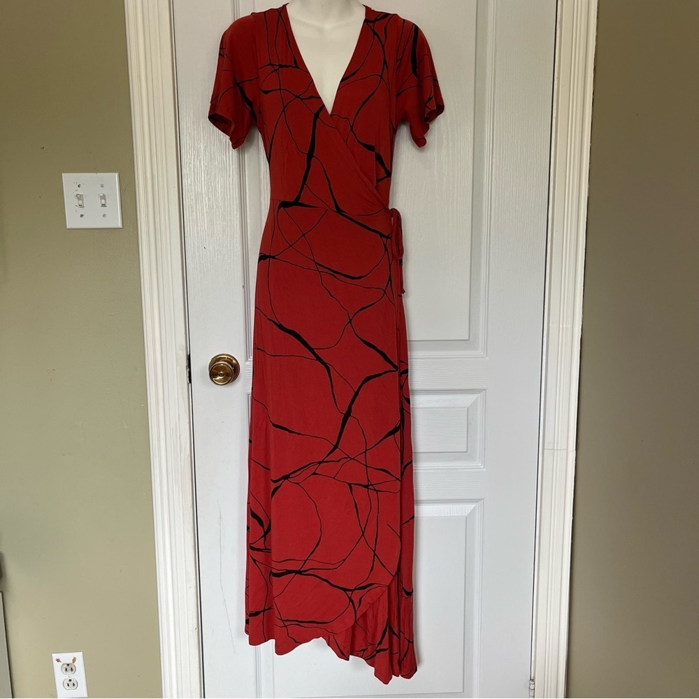 The Third Eye Elegant Long Maxi Wrap Dress Women Size 2